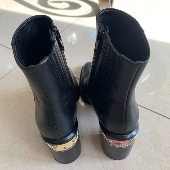 Alexander Wang ANNA BOOTIE WITH RHODIUM 37.5 - Picture 4 of 10